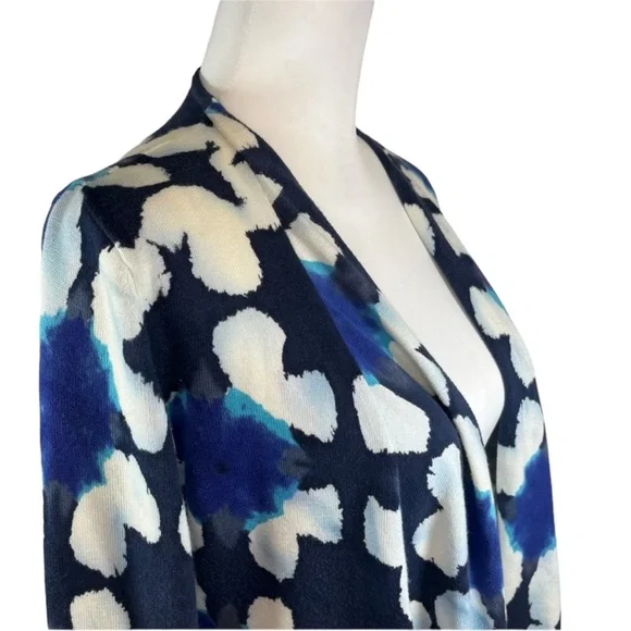 Tabitha Blue Patterned Cardigan Size S - Picture 2 of 5